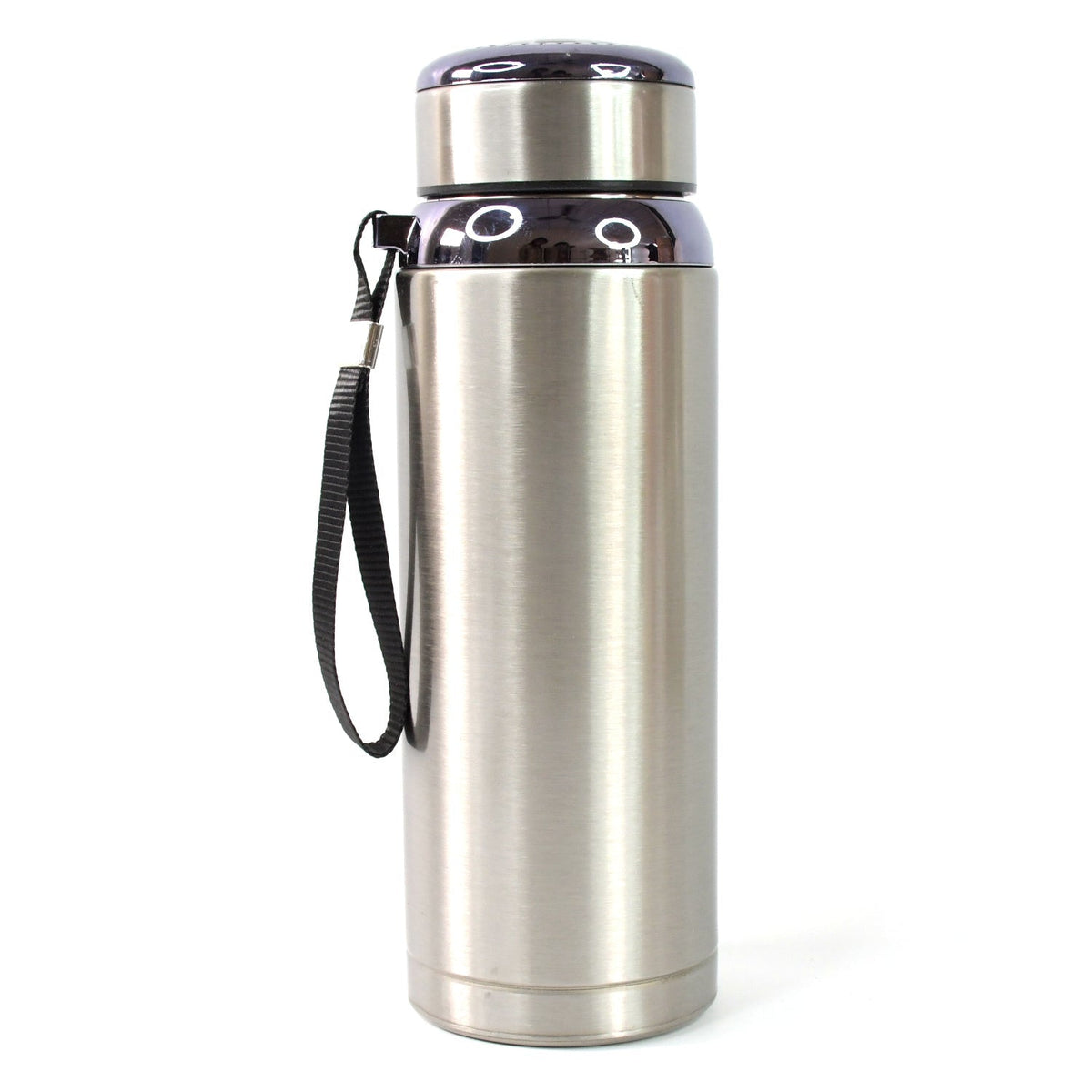 Side view of the reusable 800ml water bottle, highlighting its durable construction.