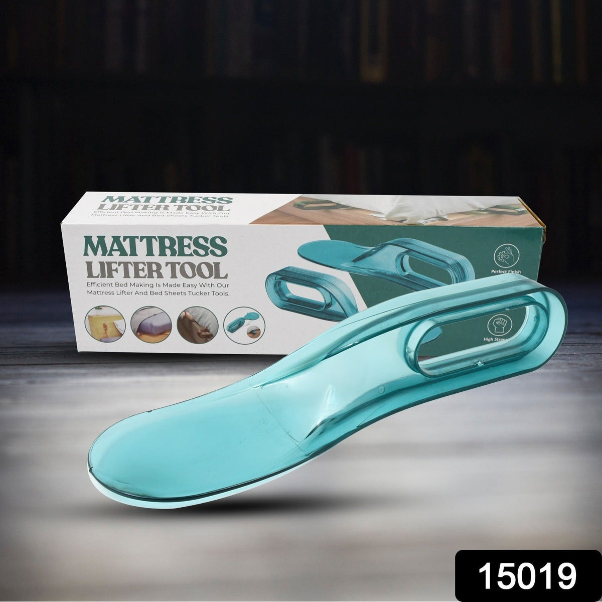 Full view of the ToolMate Pro mattress lifter, ready for use.