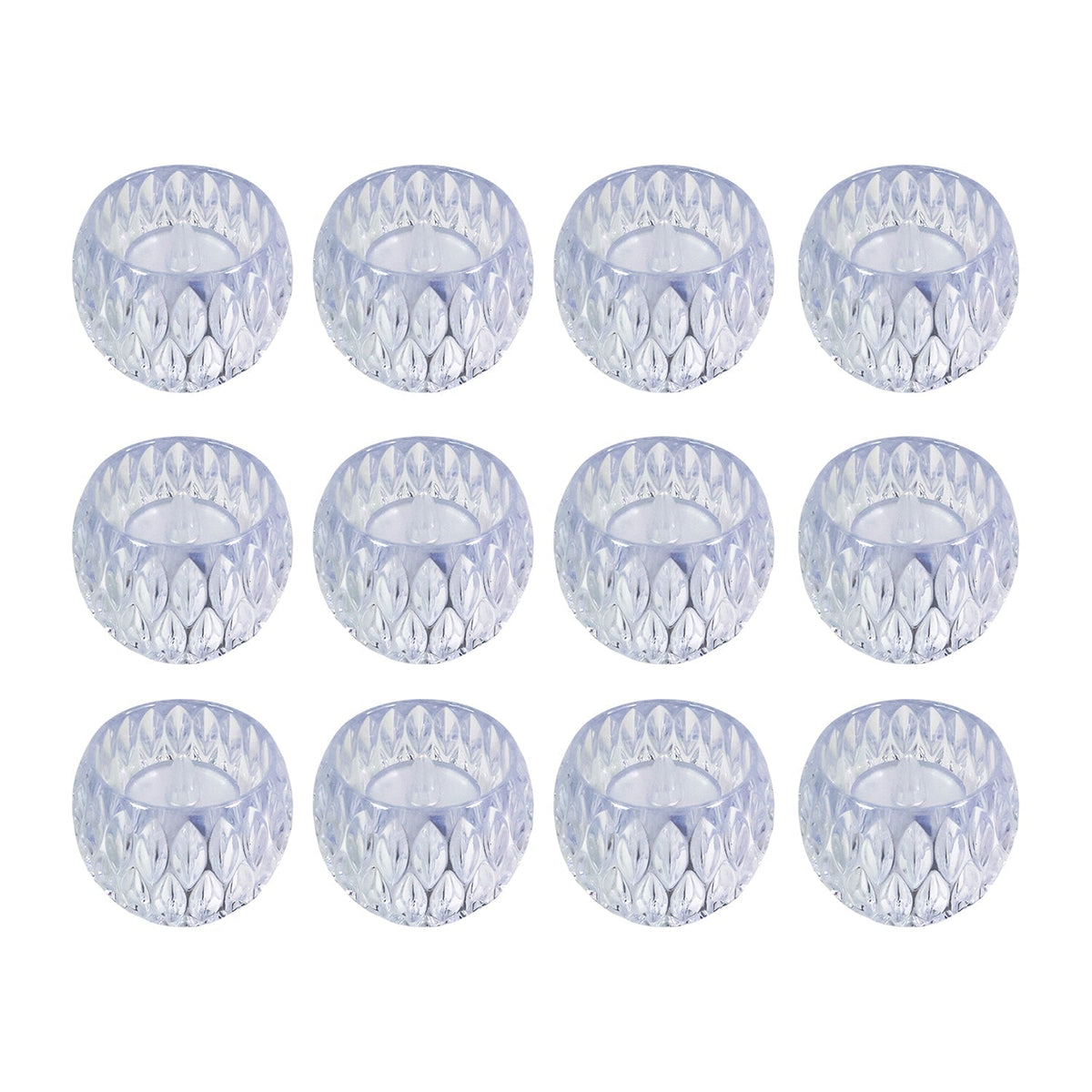 Premium crystal style flameless LED lamps creating cozy ambiance