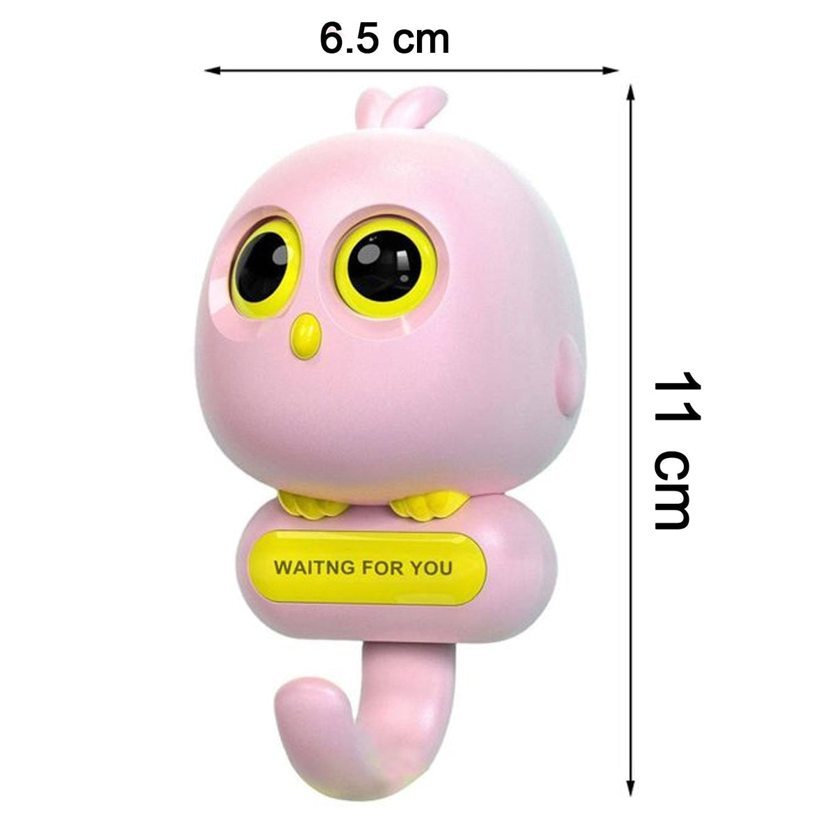 Back of the Cute Bird Wall Hook packaging, showing product details.
