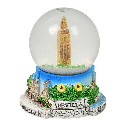 Stylishly designed snow globe serving as a charming showpiece for any table.