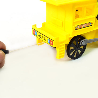 Pull Back Train Toy featuring bright LED lights, perfect for toddlers.