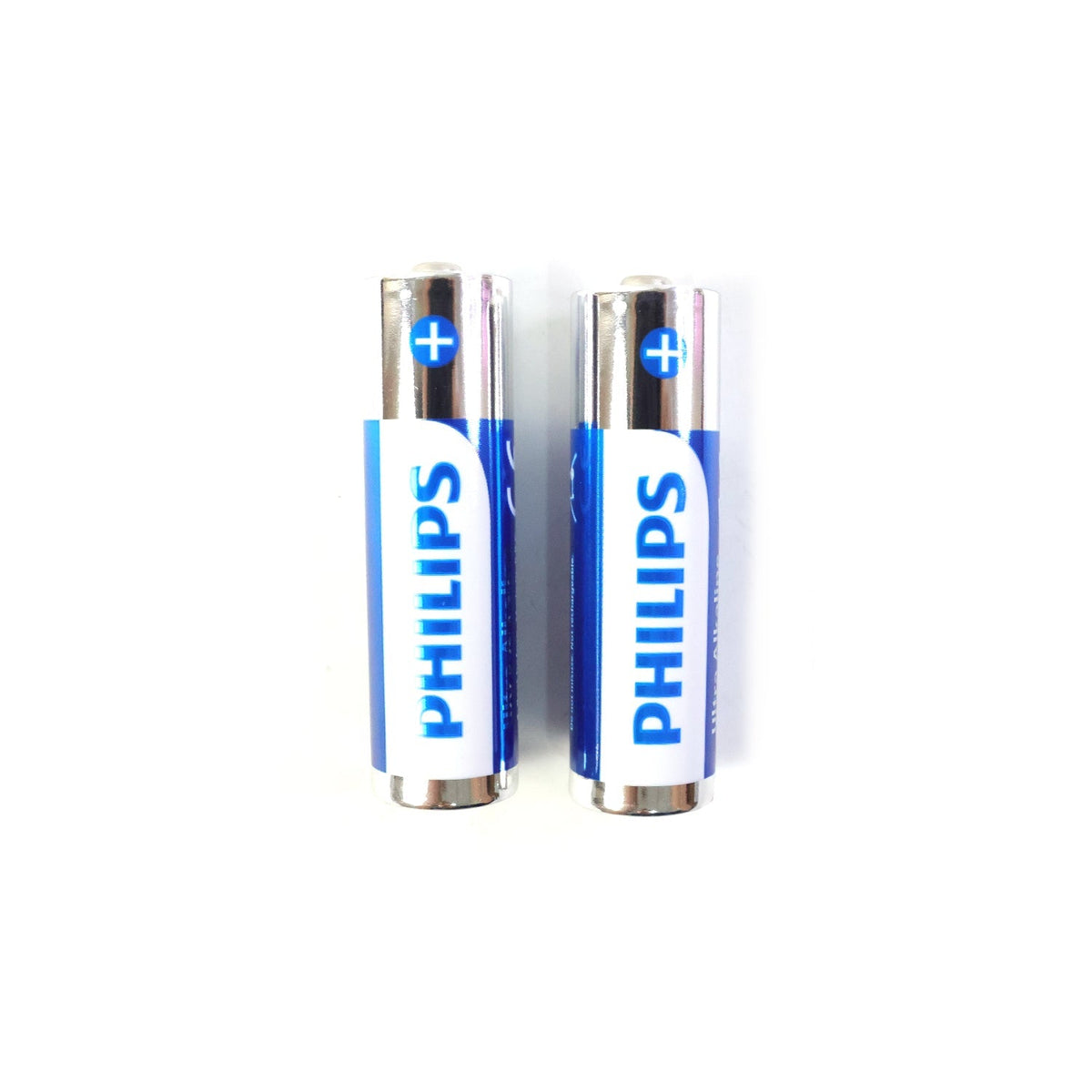 Pack of 2 alkaline AAA batteries for household electronics