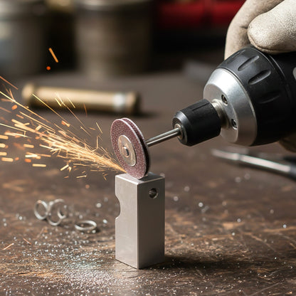 A comprehensive polishing disc kit suitable for refining metal and craft components.