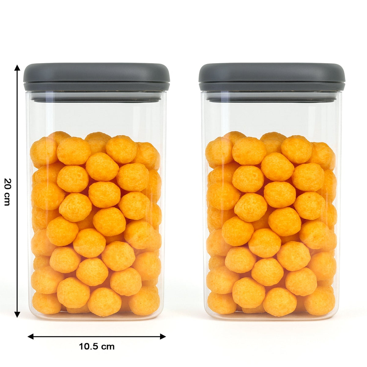 Kitchen storage container showing airtight seal design