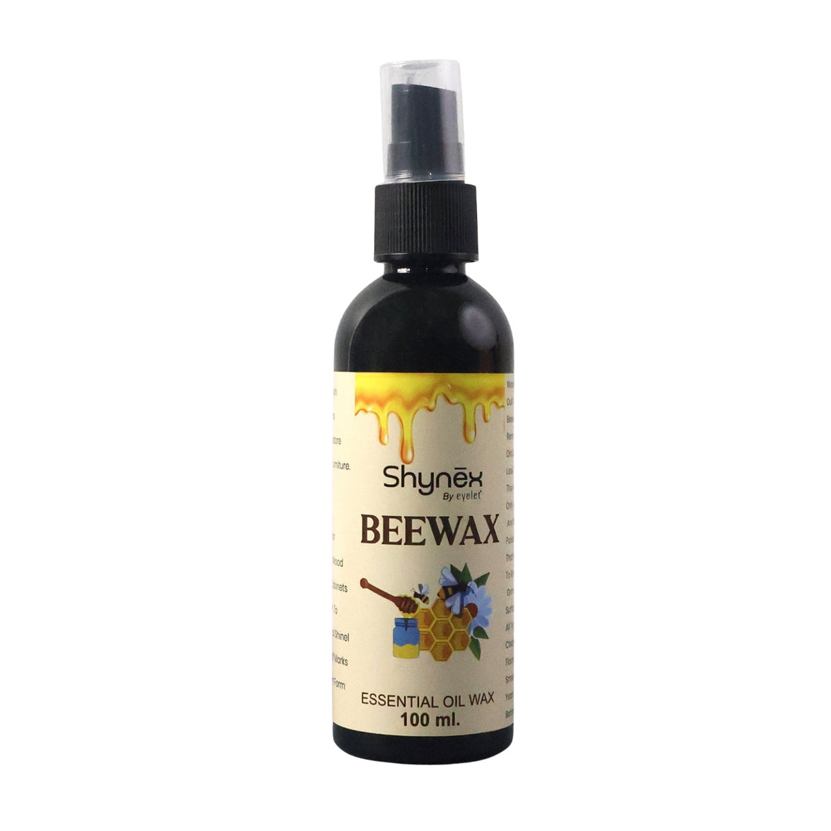 Leather conditioner spray nourishing and protecting leather goods with beeswax formula.