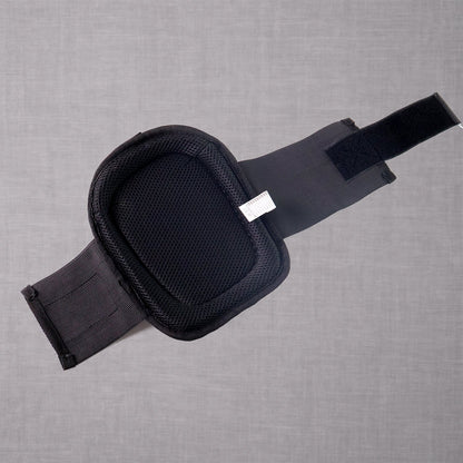 Side view of shock-resistant heavy-duty knee pad for industrial use