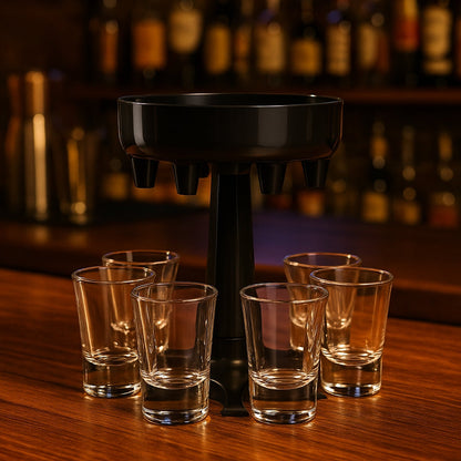 Party Drink Dispenser Stand distributing drinks uniformly