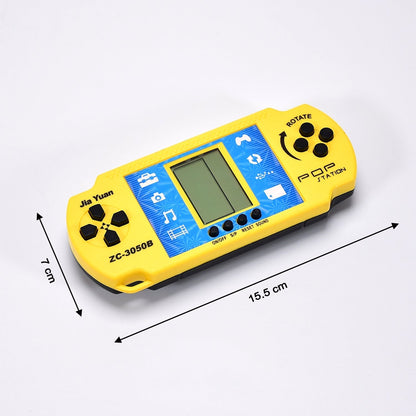 Child holding a Handheld Video Game, demonstrating its ergonomic and kid-friendly size.