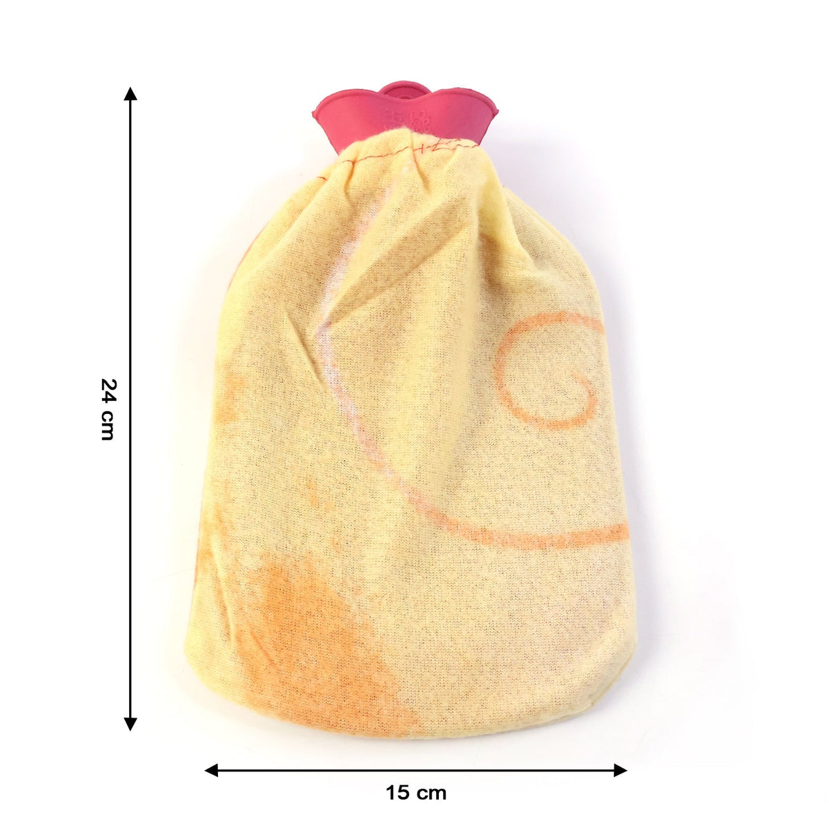 Front view of reusable hot water bag ideal for home heat therapy and pain relief