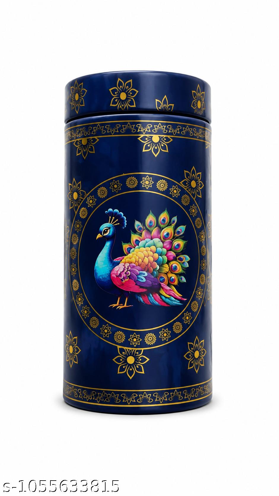 printed designed tin containers ( 500 pc pack ) 6inch tin