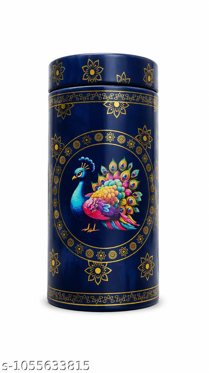 printed designed tin containers ( 500 pc pack ) 6inch tin