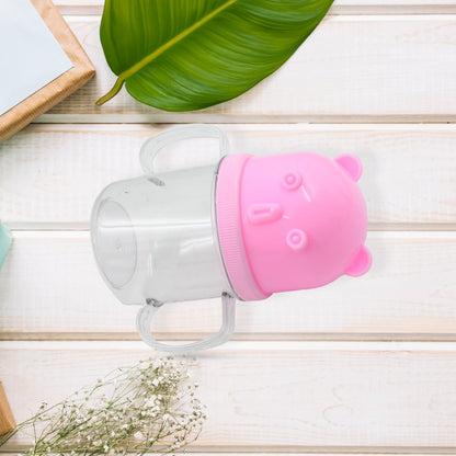 A vibrant baby milk mug, 250 ml, showcasing its lightweight and safe construction.