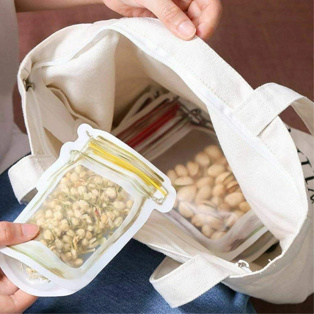 TARESA special offer - All-in-One Smart Kitchen Combo Set (5pc Jar Pouches, Duck Oil Dispenser, Chopper & More)