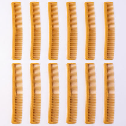 Multiple color plastic combs designed for everyday grooming and styling