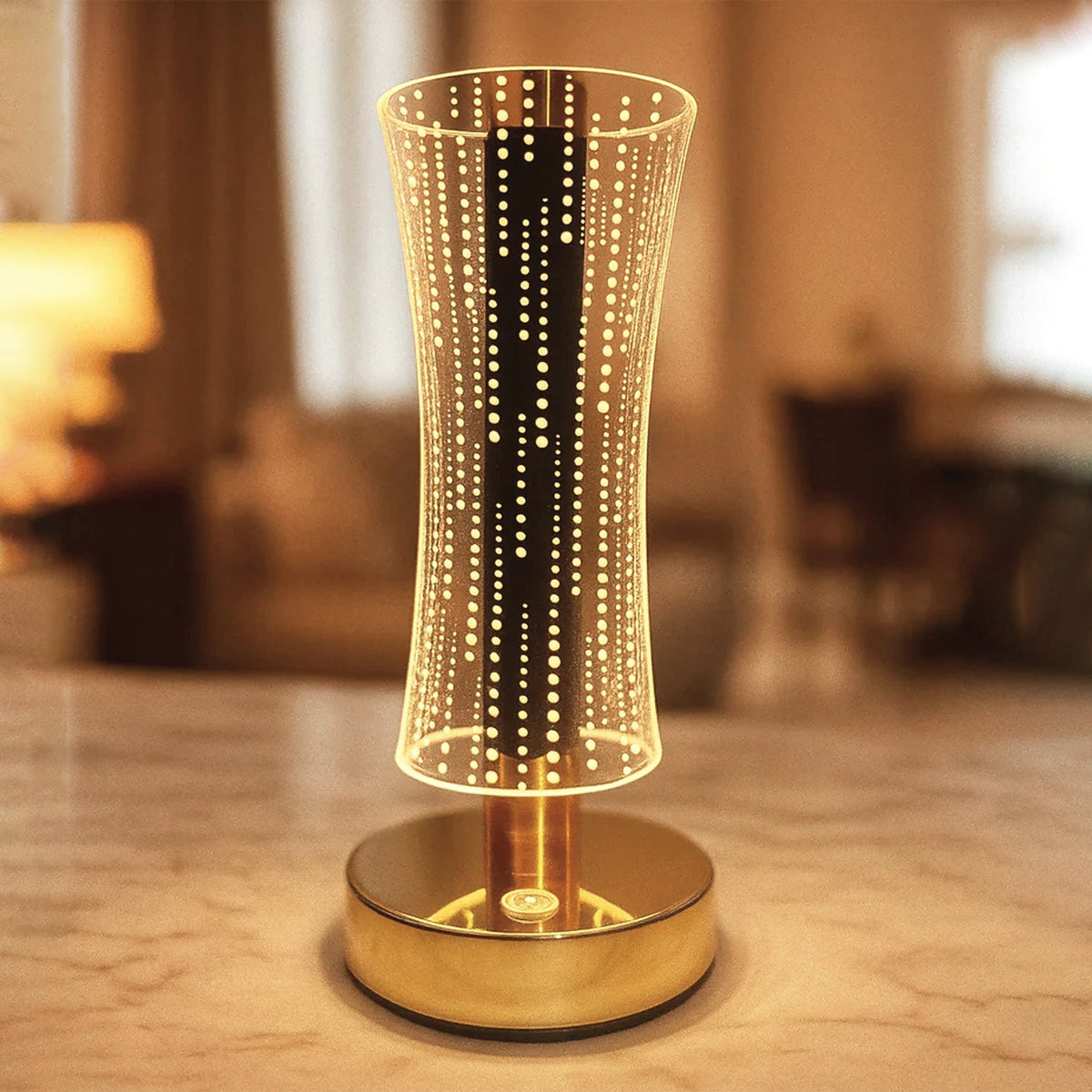 Decorative crystal table lamp ideal for home decor and ambient lighting