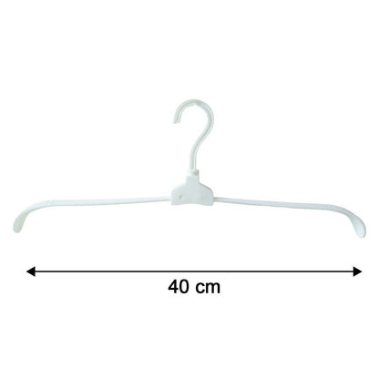 Collapsible plastic clothes hanger size reference for fit and capacity