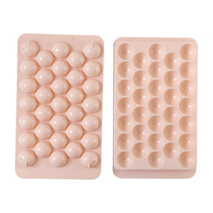 Round ice cube tray with lid