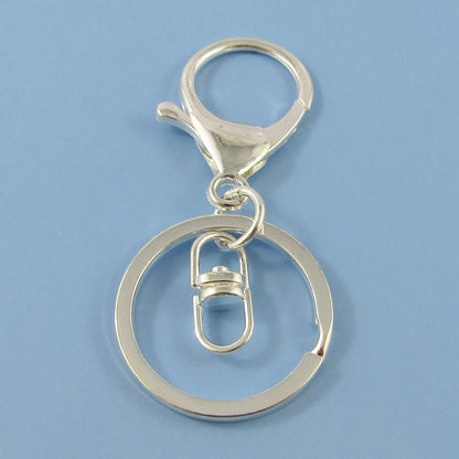 Secure key ring with silicone wrist strap