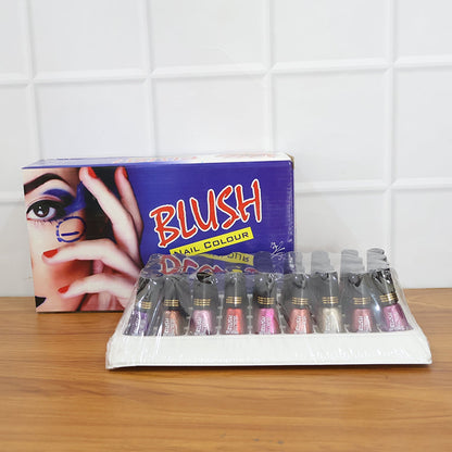 Mix color metallic mini nail polish in 6 ML bottle for colorful nail art