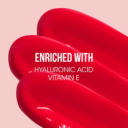 Red Rush Liquid Lipstick packaging with moisture lock tech highlighting Hydration