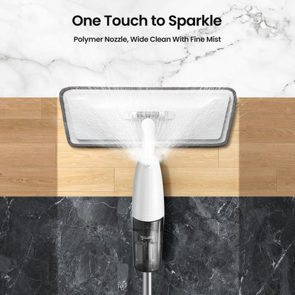 Floor cleaning spray mop with microfiber pad for quick home cleaning