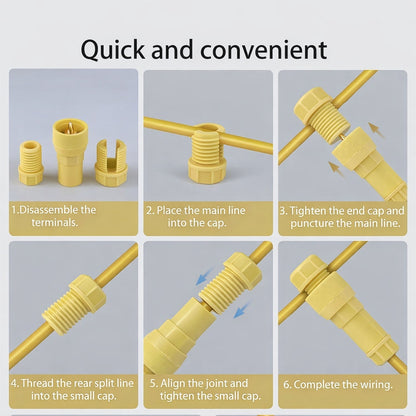 Pin tool demonstrating installation of wire connector