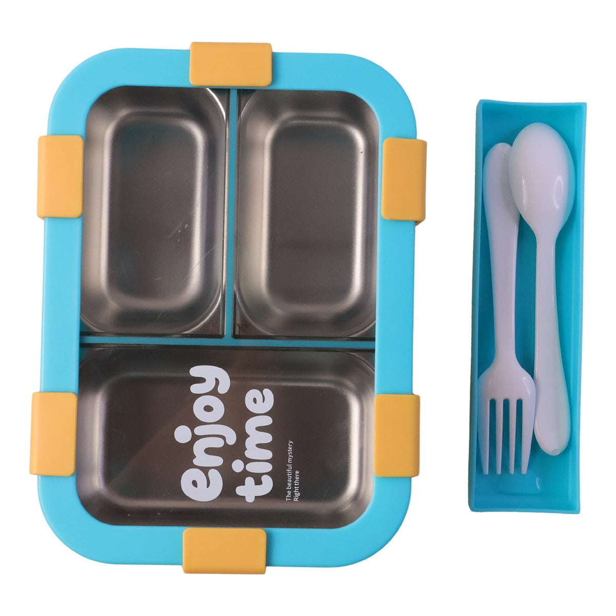 Leak-proof stainless steel food container for kids and adults