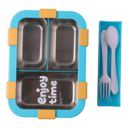 Leak-proof stainless steel food container for kids and adults
