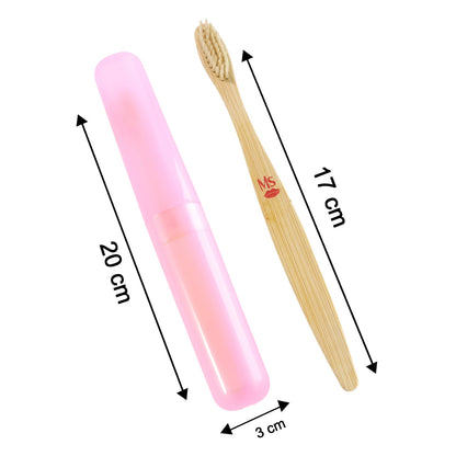Diagram illustrating the dimensions and size of the versatile 2-in-1 Toothbrush.