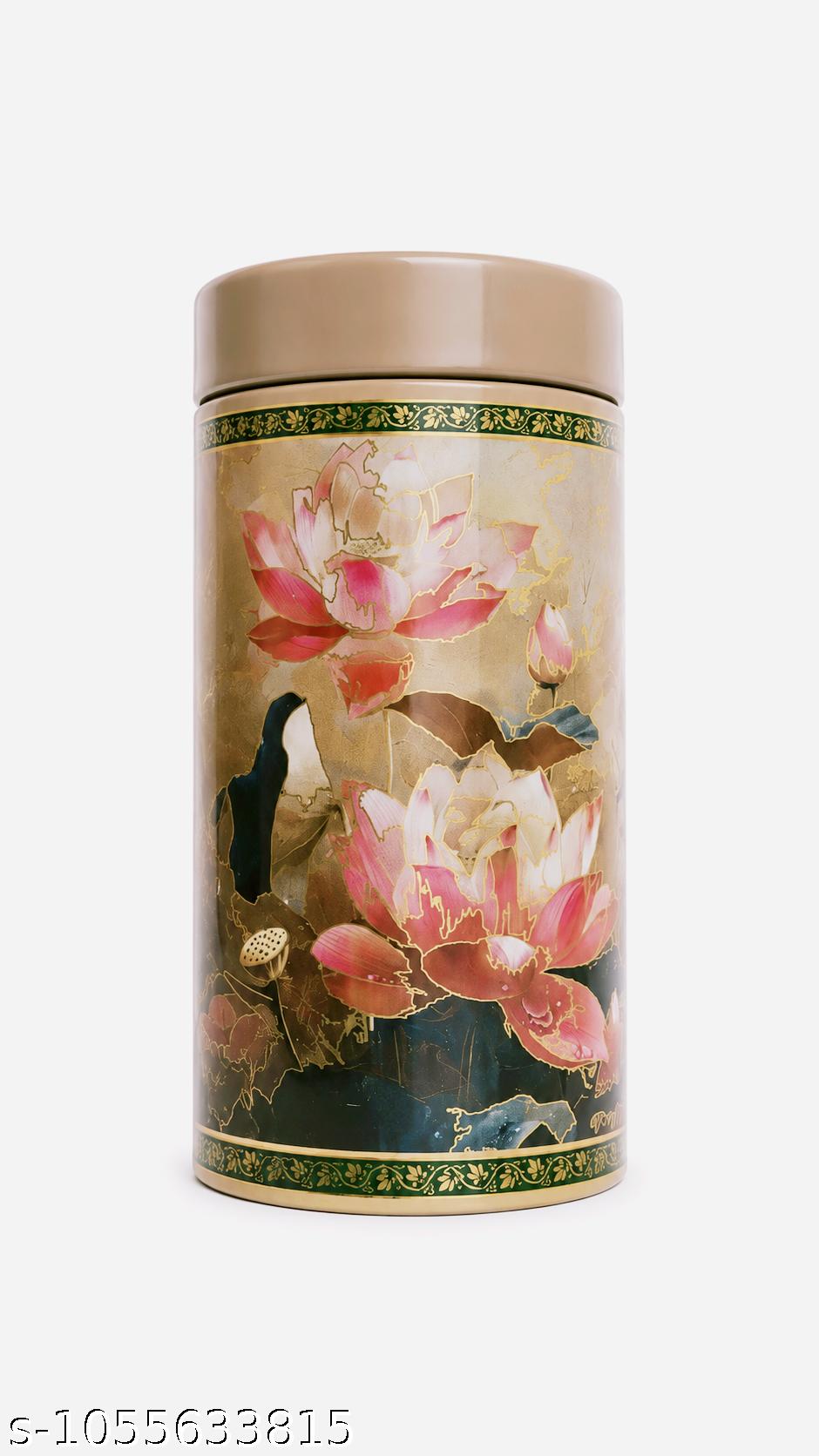 printed designed tin containers ( 500 pc pack ) 6inch tin