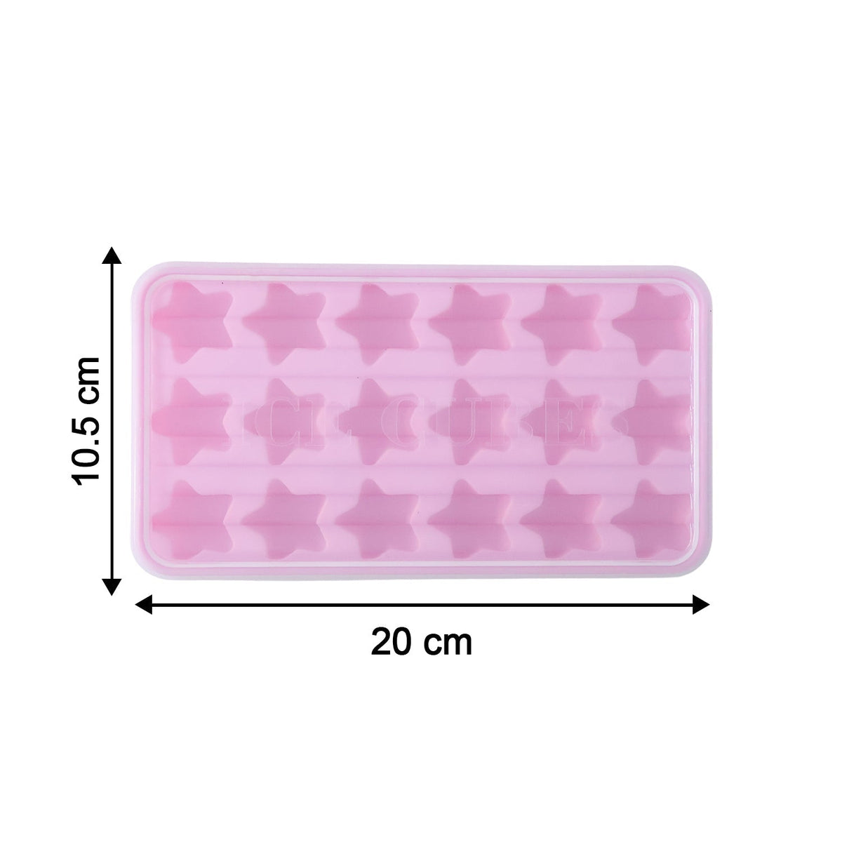 reusable star-shaped ice cube mold for freezer use