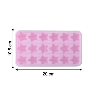 reusable star-shaped ice cube mold for freezer use