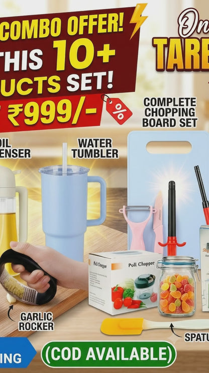 Upgrade Your Kitchen with the 10-in-1 Essential Utility Set — Just ₹999!
